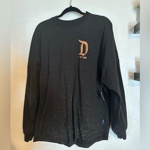 Disneyland Spirit Jersey - Black Rose Gold - Oversized Medium - NEW WITH TAGS